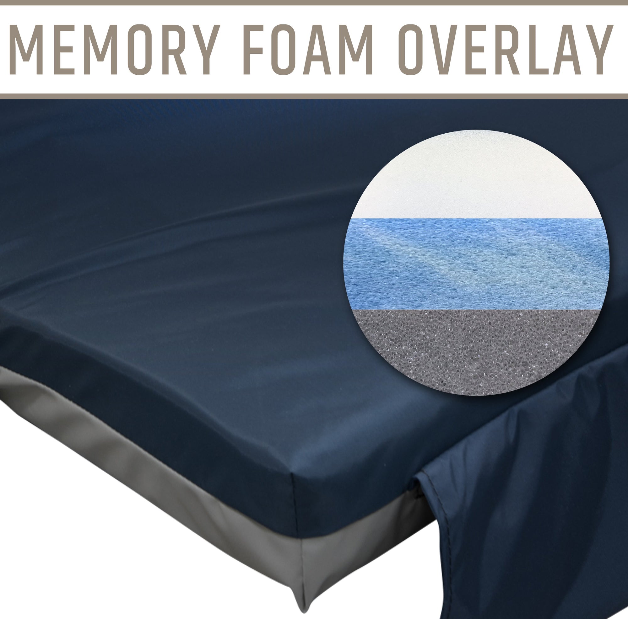 Ultra Comfort Overlay Pad - 78x36x3 - mattress